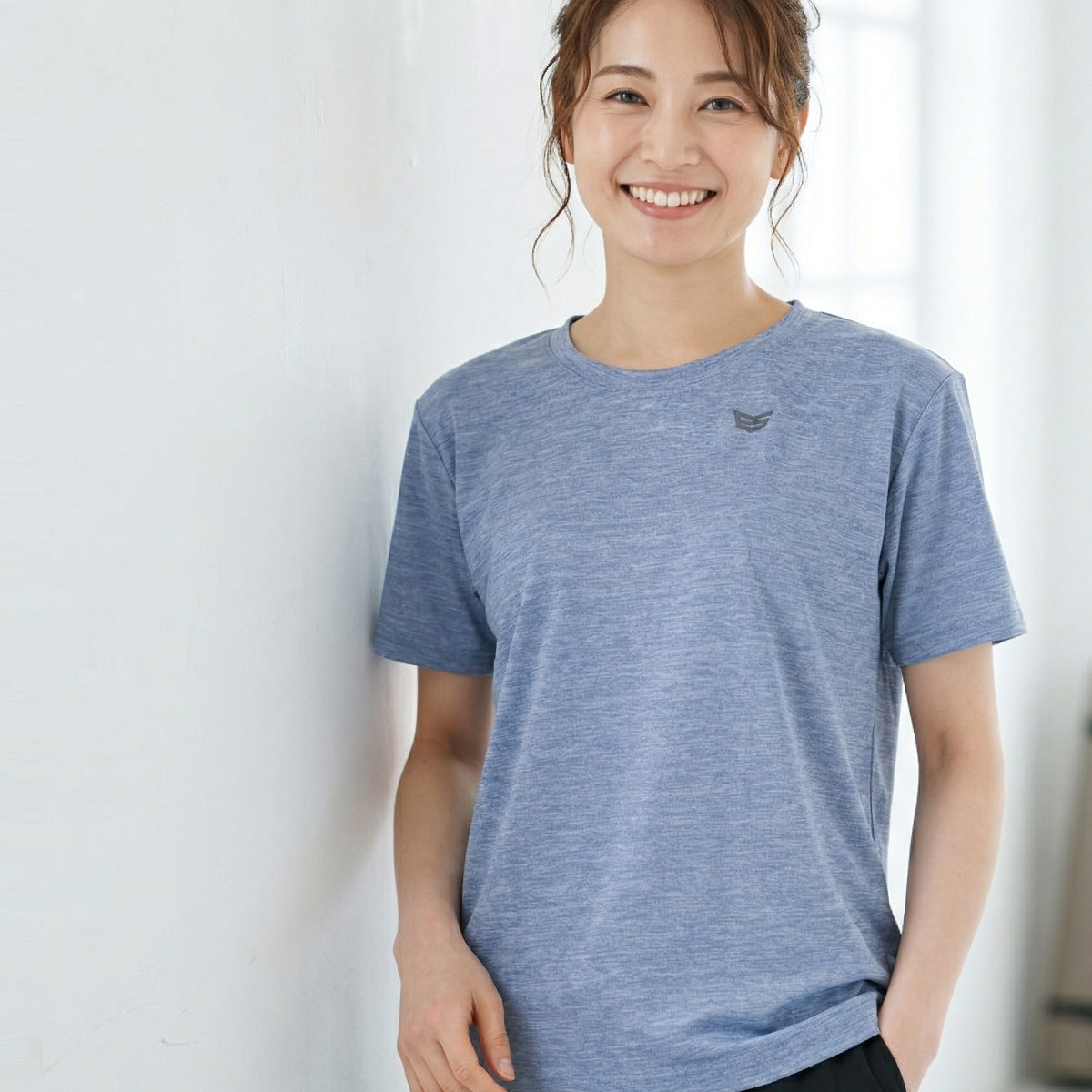 エスラッド Tシャツ レディース クールシフト COOL SHIFT 遮熱 ブラック ネイビー ブルー ESL561
