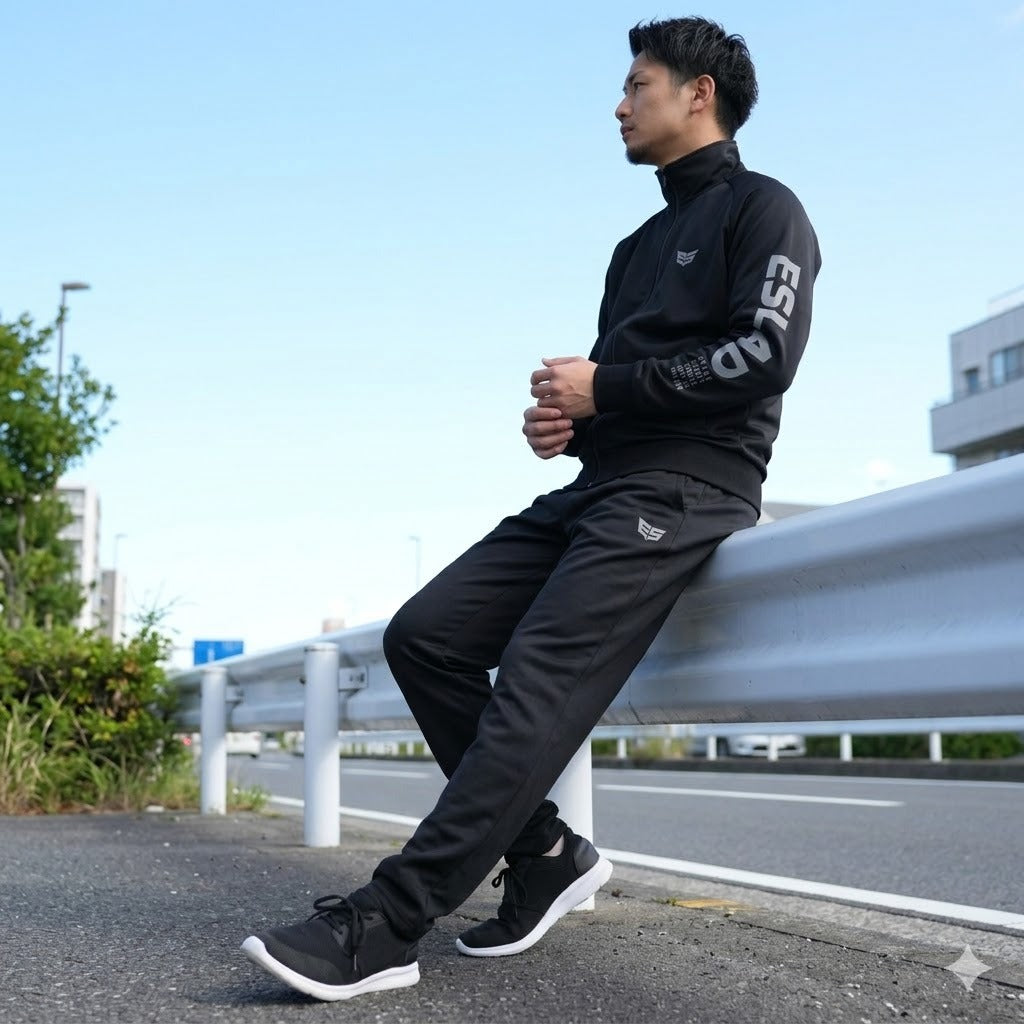 エスラッド ジャージ 上下 メンズ ストロング STRONG ブラック ホワイト ESM111