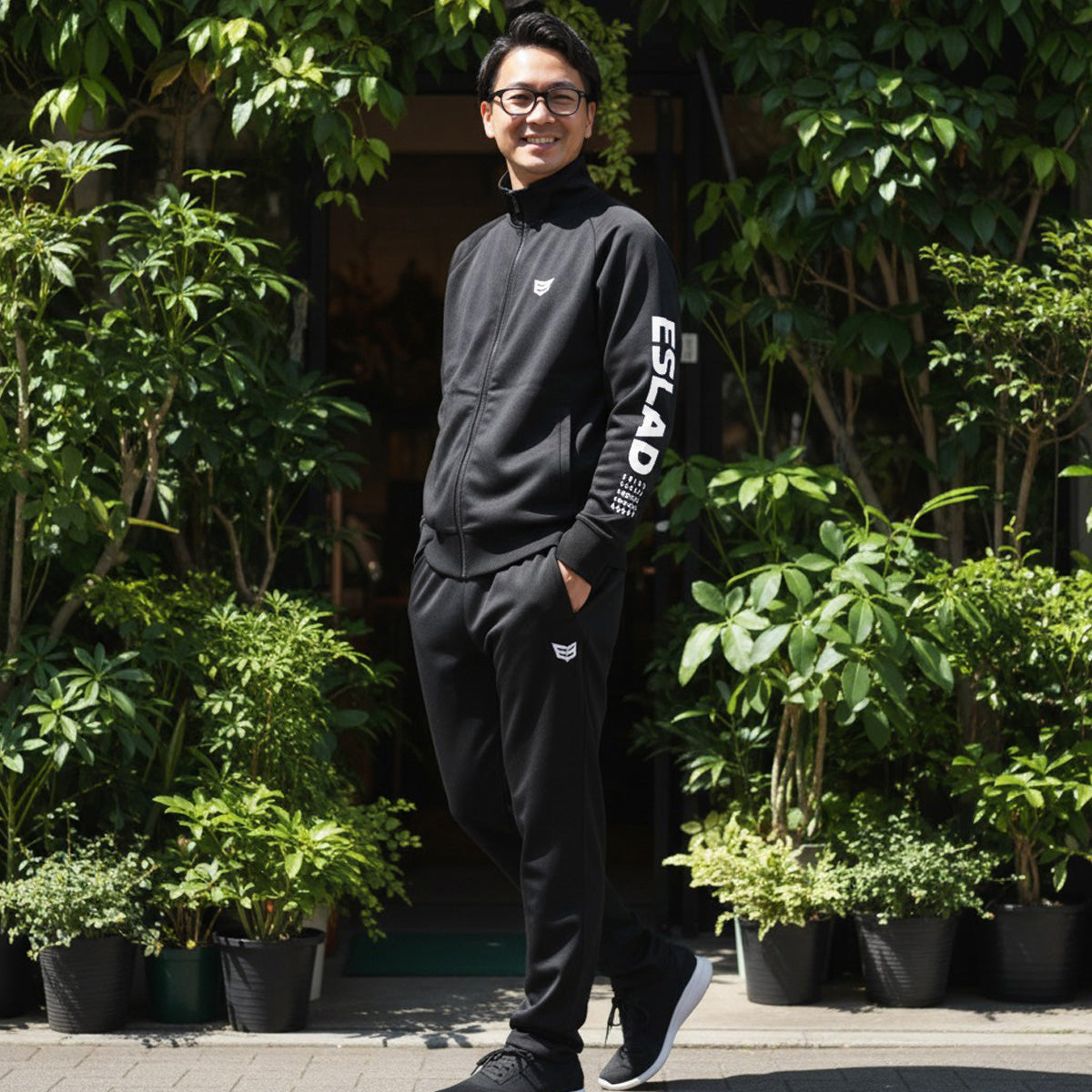 エスラッド ジャージ 上下 メンズ ストロング STRONG ブラック ホワイト ESM111