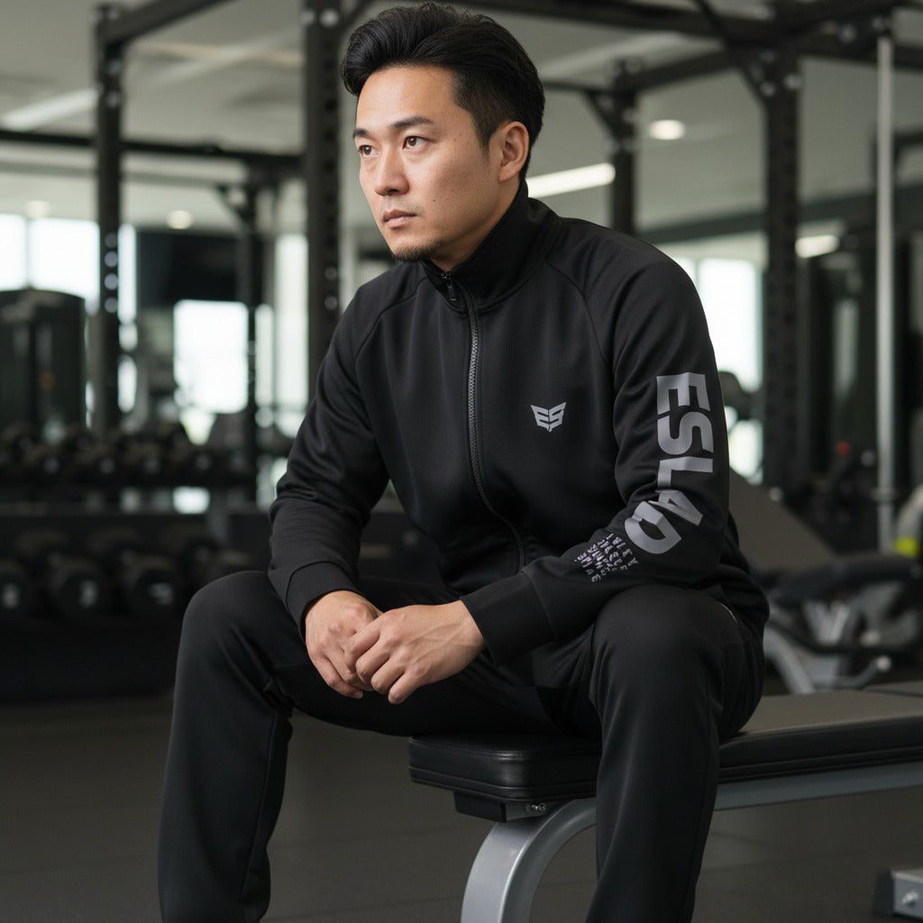 エスラッド ジャージ 上下 メンズ ストロング STRONG ブラック ホワイト ESM111