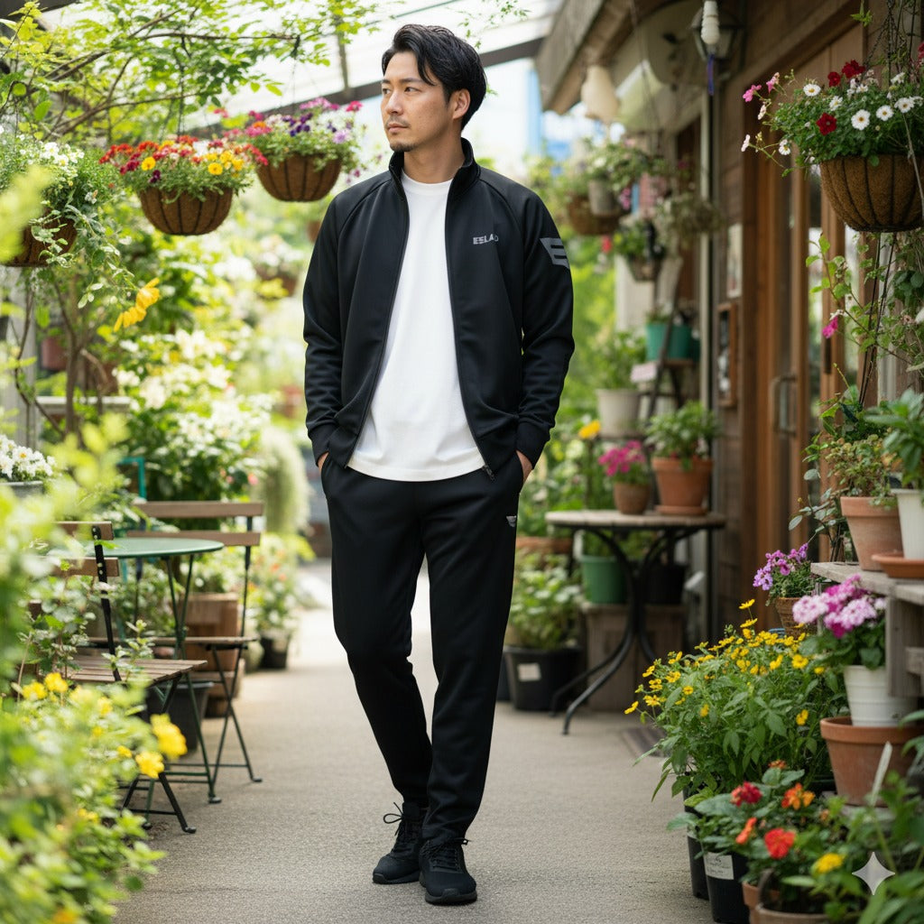 エスラッド ジャージ 上下 メンズ ストロング STRONG ブラック ホワイト ESM111