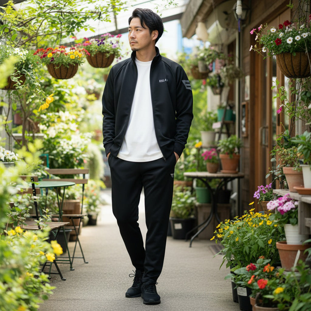 エスラッド ジャージ 上下 メンズ ストロング STRONG ブラック ホワイト ESM111