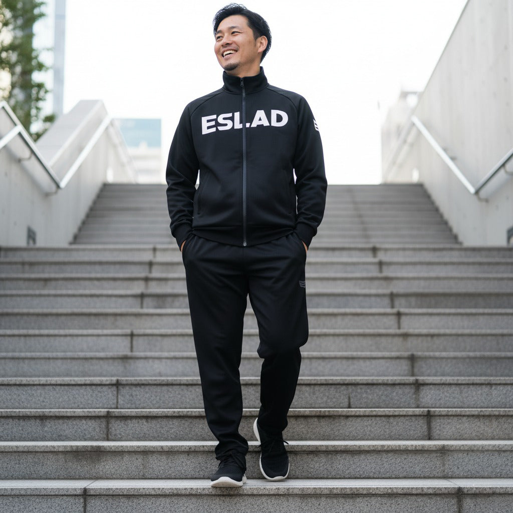エスラッド ジャージ 上下 メンズ ストロング STRONG ブラック ホワイト ESM111