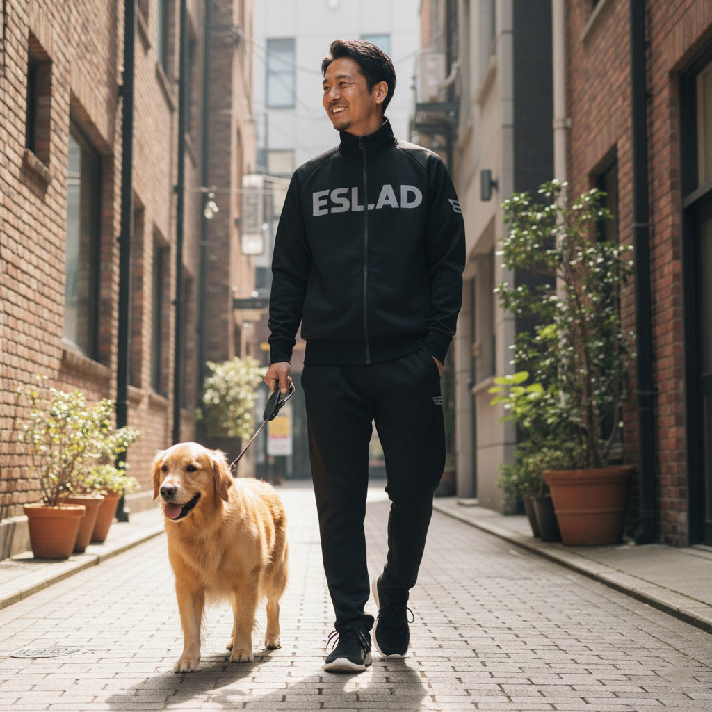 エスラッド ジャージ 上下 メンズ ストロング STRONG ブラック ホワイト ESM111