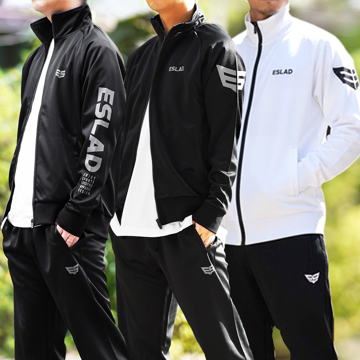 エスラッド ジャージ 上下 メンズ ストロング STRONG ブラック ホワイト ESM111