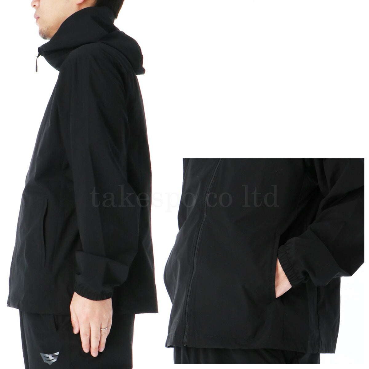 タケスポ限定 エスラッド メンズ クロス薄手 ジャージ上下 エアリーストレッチ ESLAD アパレル 上下 ESM451