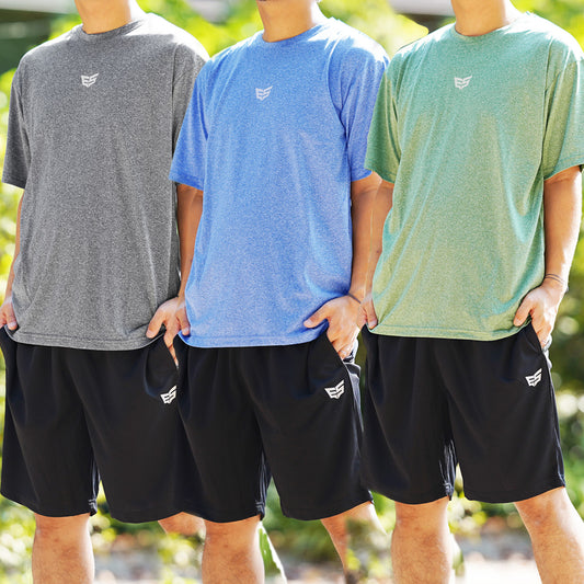 エスラッド Tシャツ ハーフパンツ 上下 メンズ 半袖グラフィック ブラック ネイビー ブルー グリーン ESM541