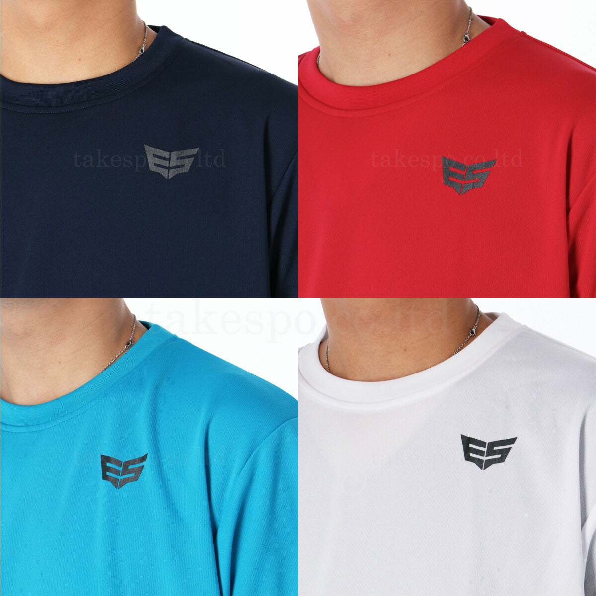 エスラッド メンズ Tシャツ ハーフパンツ上下 ドライメッシュ ESLAD アパレル 上下 ESM550/ESM741