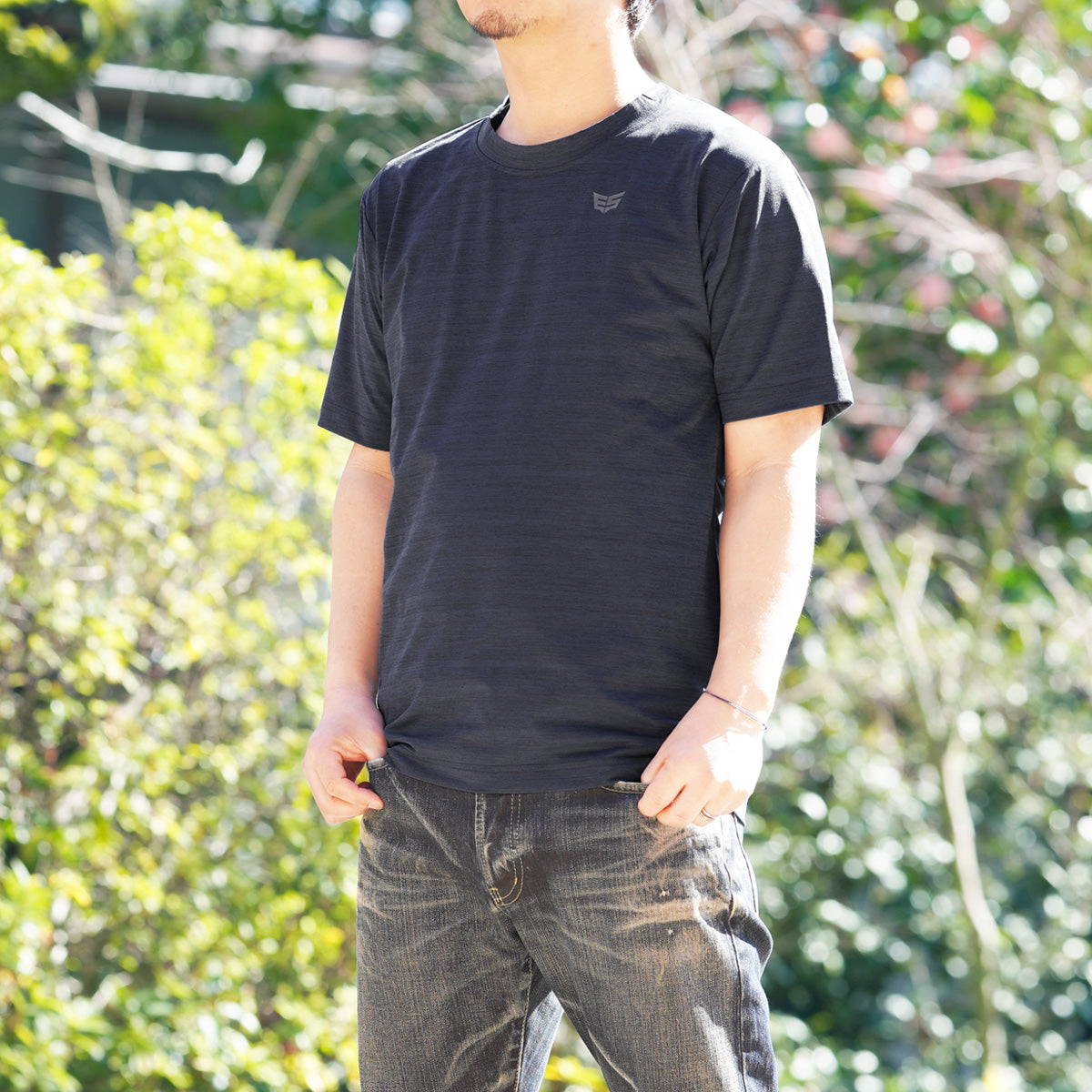 エスラッド Tシャツ メンズ クールシフト COOL SHIFT 遮熱 ブラック ネイビー ブルー ESM561