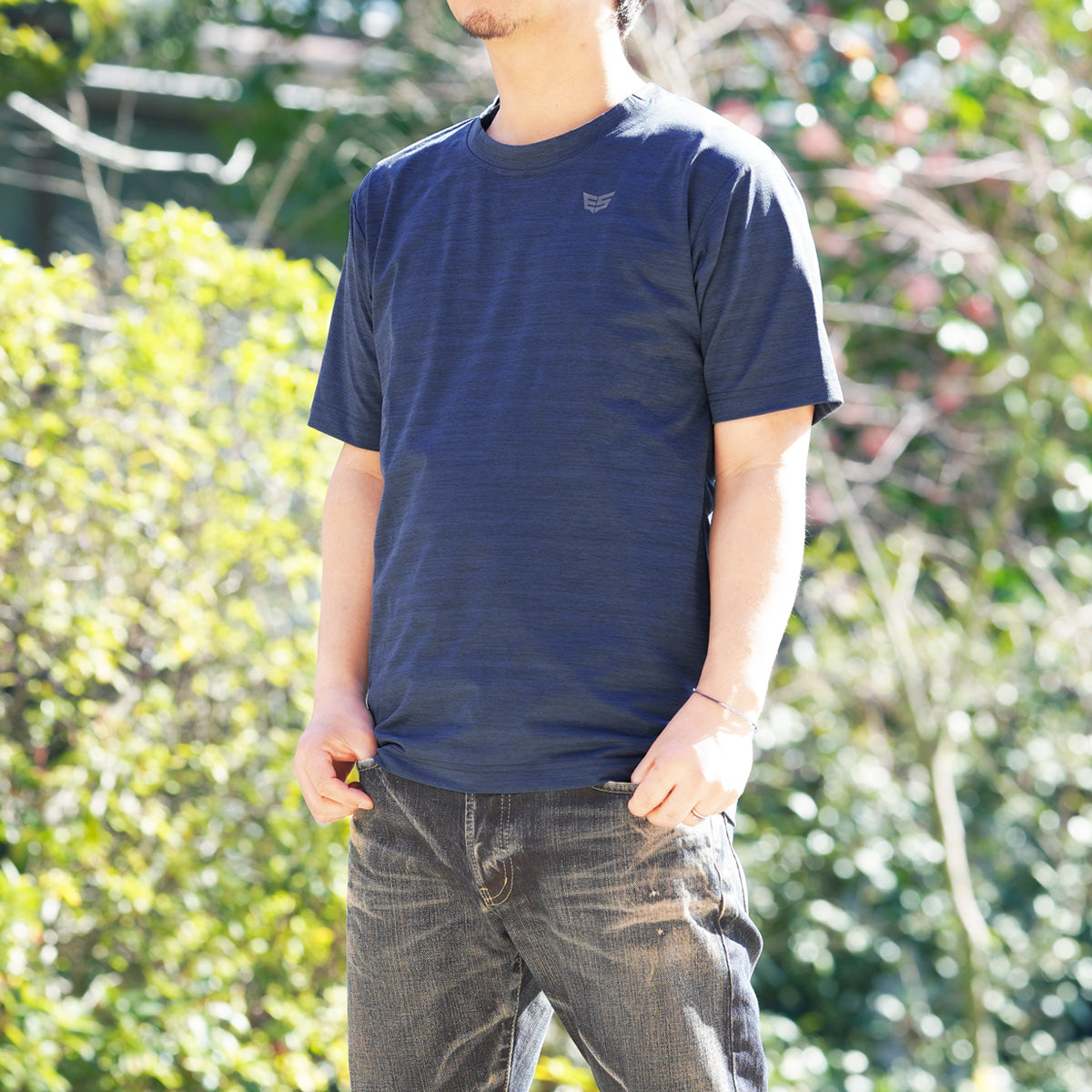 エスラッド Tシャツ メンズ クールシフト COOL SHIFT 遮熱 ブラック ネイビー ブルー ESM561