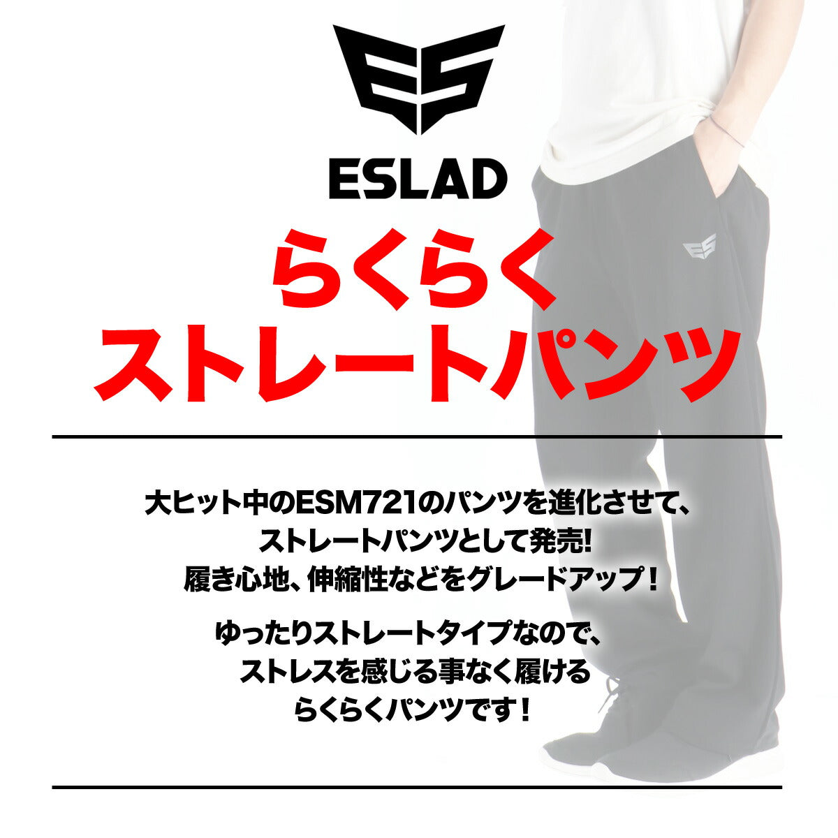 エスラッド メンズ ロングパンツ ESLAD アパレル 下 ESM756