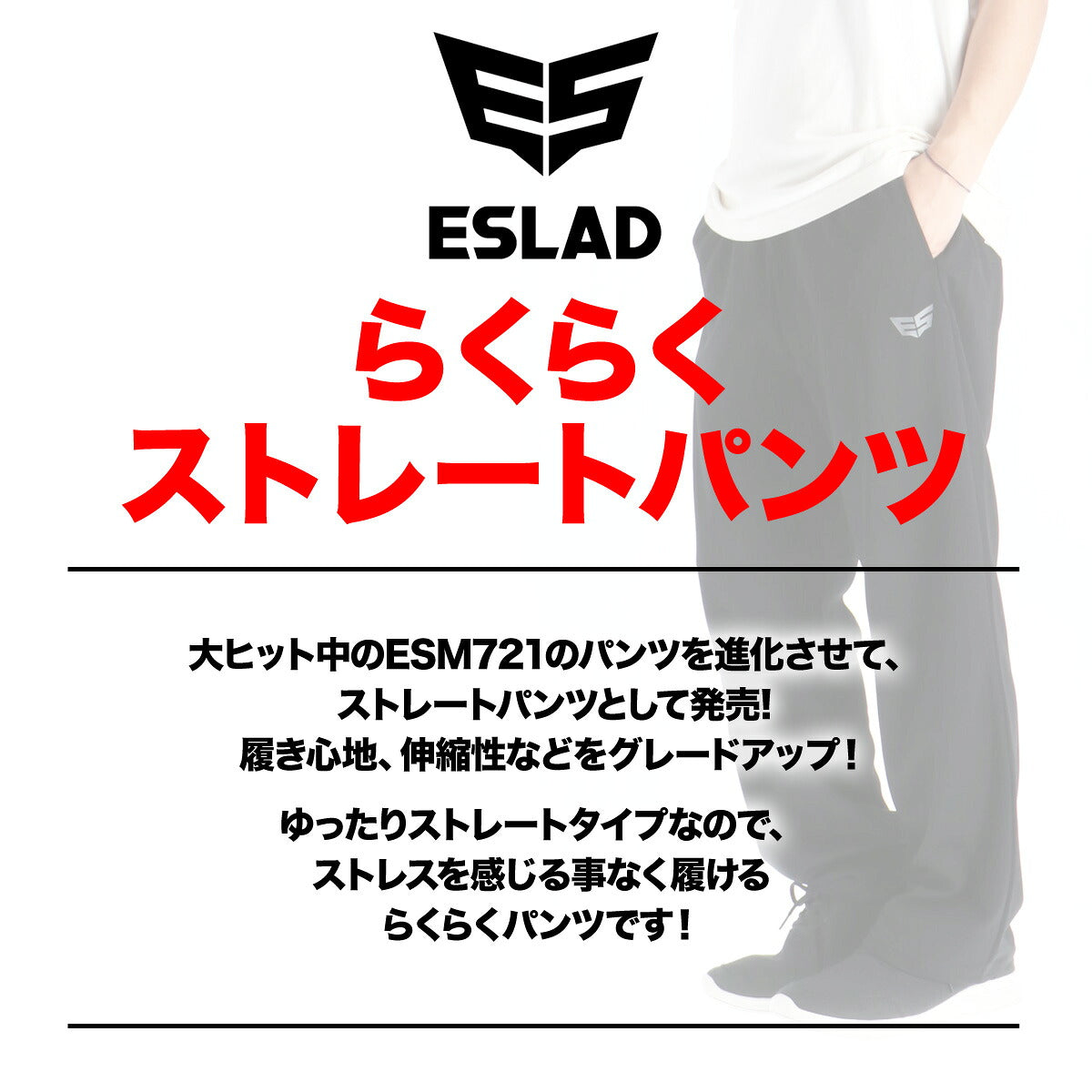 ESLAD WING DRY ロングパンツ メンズ｜ESM756