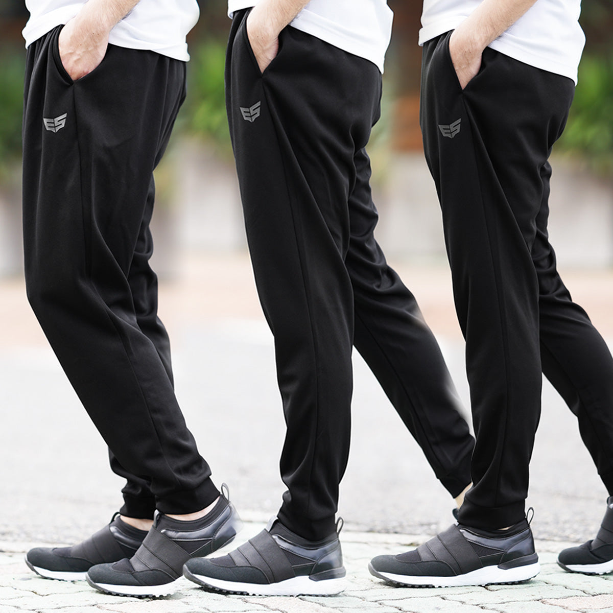 エスラッド ロングパンツ メンズ ブラック JPANTS